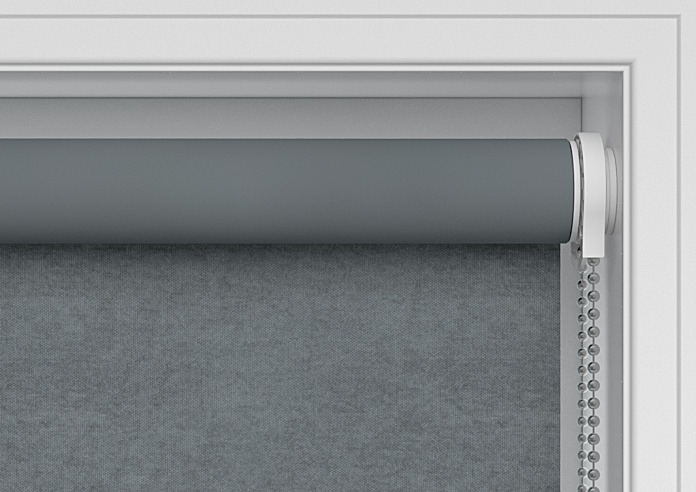 Flori Faux Suede (Blackout), Moody Grey - Twist&Fit Roller Blind - Image 10